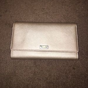 Kate Spade Rose Gold Travel Wallet